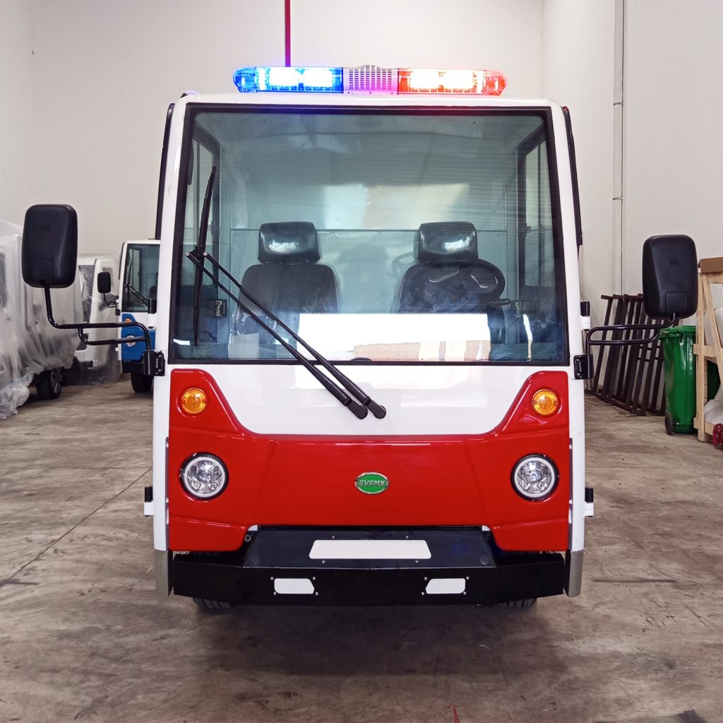 ev fire truck front